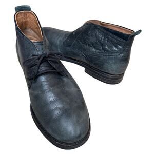 Cole Haan Black Charcoal Leather Lace Up Chukka Boots Men's Size 10.5M